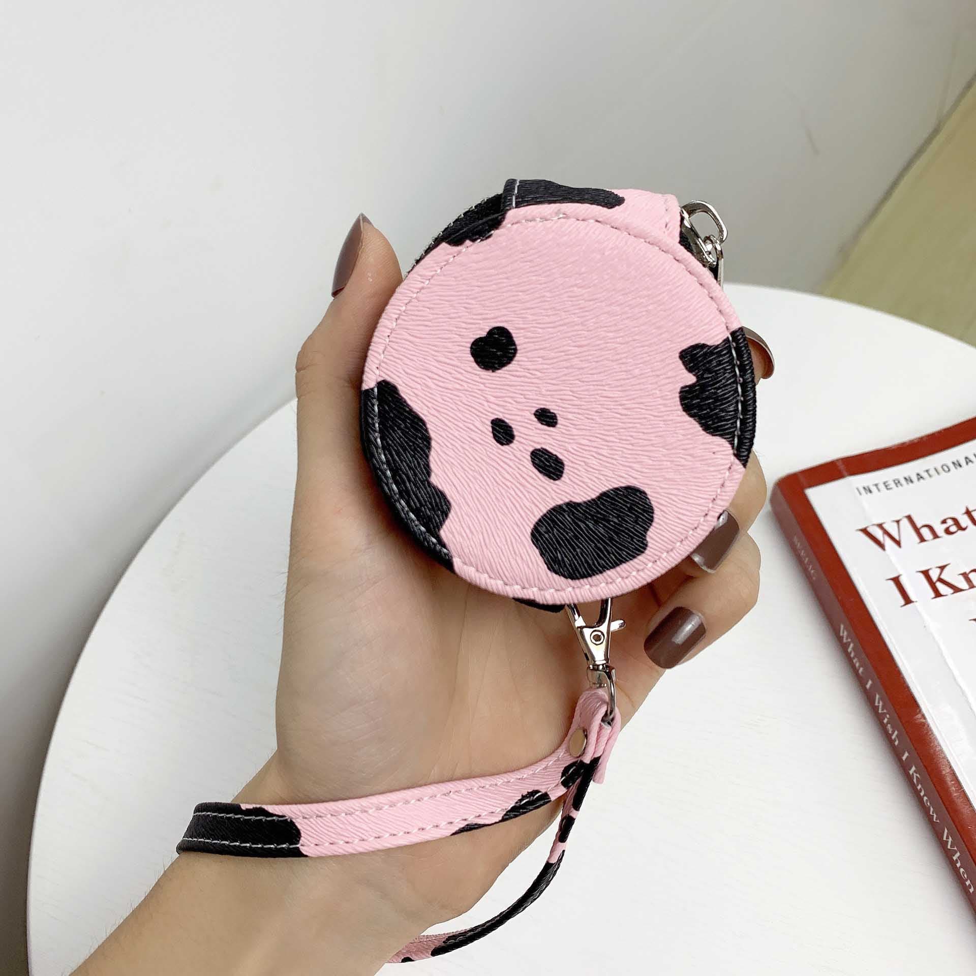 Airpodsケース 牛柄模様 エアーポッズ ケース ストラップ付き 全世代対応
