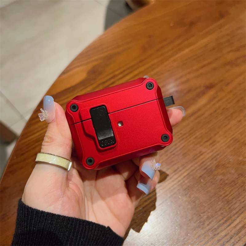 アウトドア カラビナ付 AirPods/AirPodsproケース
