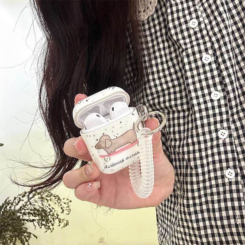 長細いわんこのAirPodsproケース