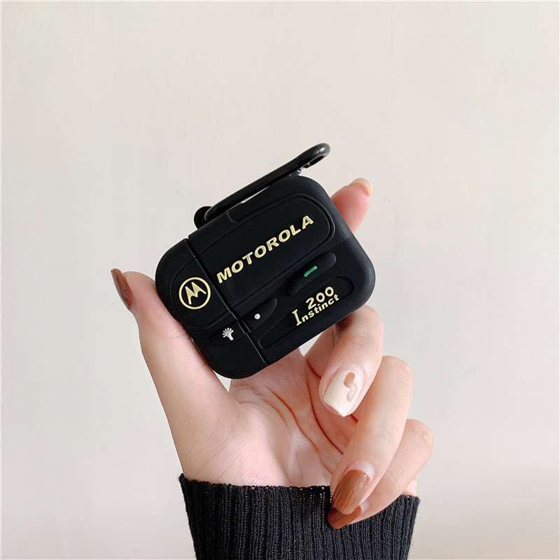 【廃盤】AirPodsproケース モトローラ風レトロ無線機デザインケース
