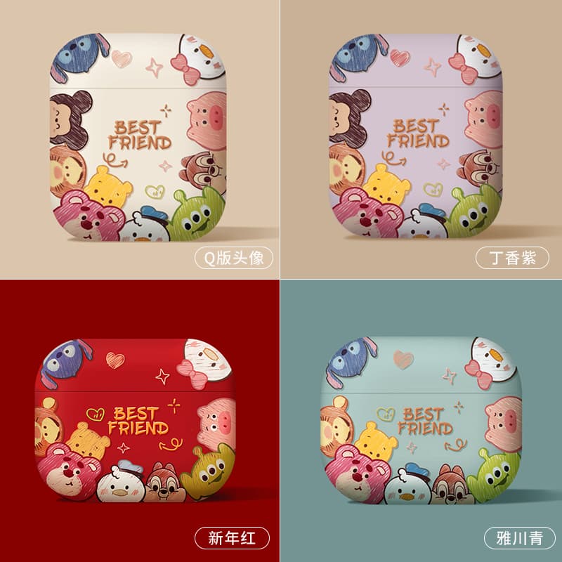 Airpodsケース かわいい動物たちの耳機保護ケース