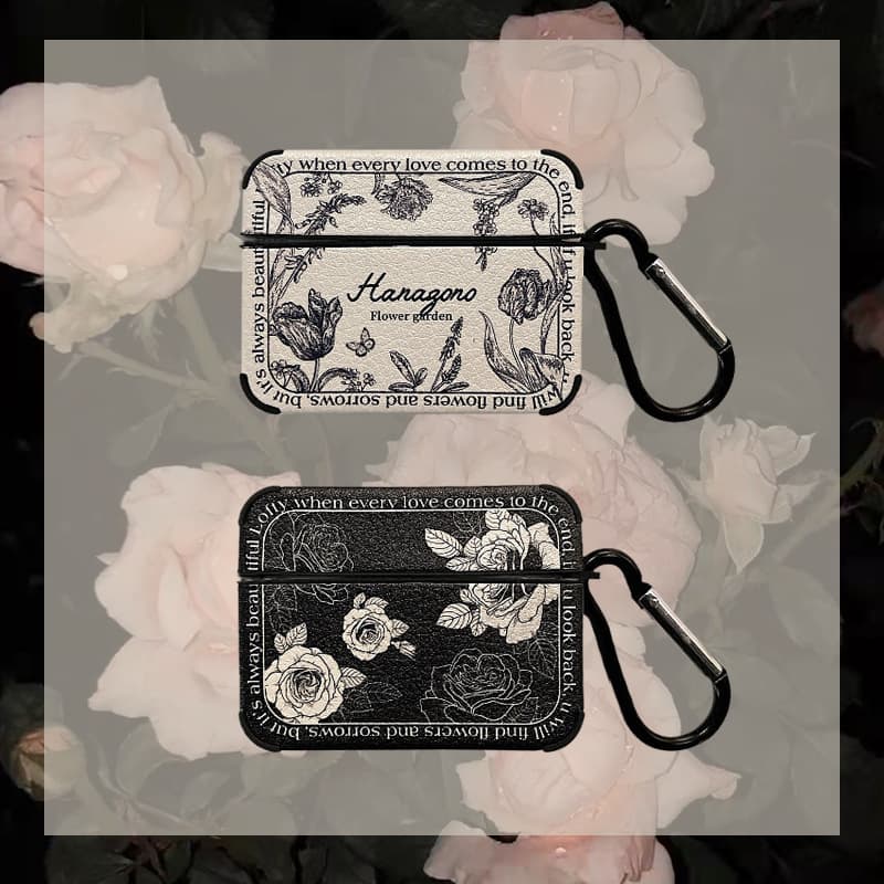 Airpodsケース 花園デザイン アクセサリーケース