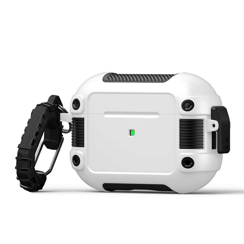 カラビナ付き 耐衝撃防水 AirPods/AirPodsproケース