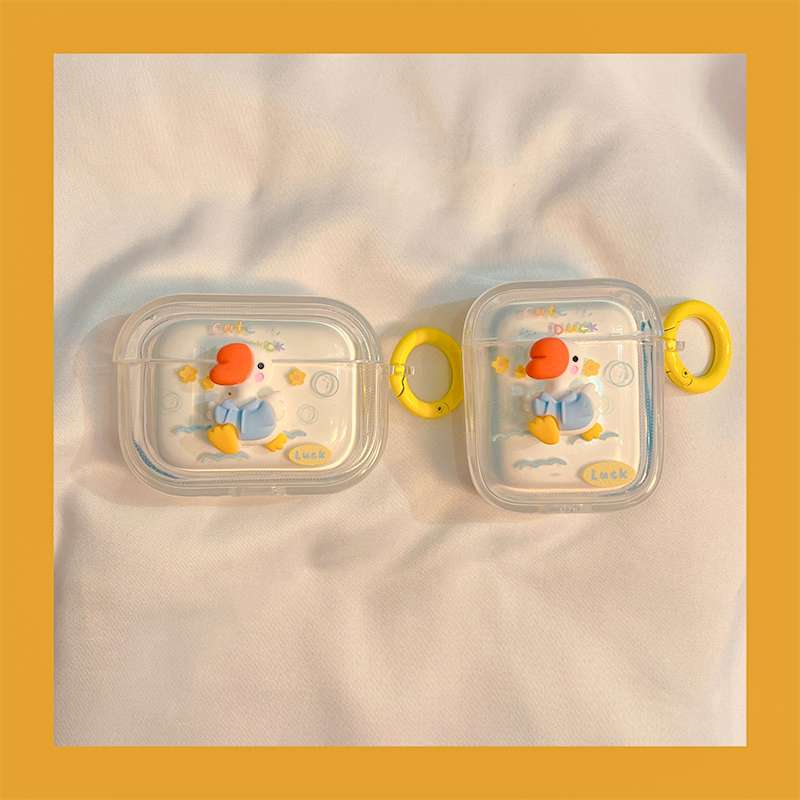 アヒル かわいい AirPods/AirPodsproケース