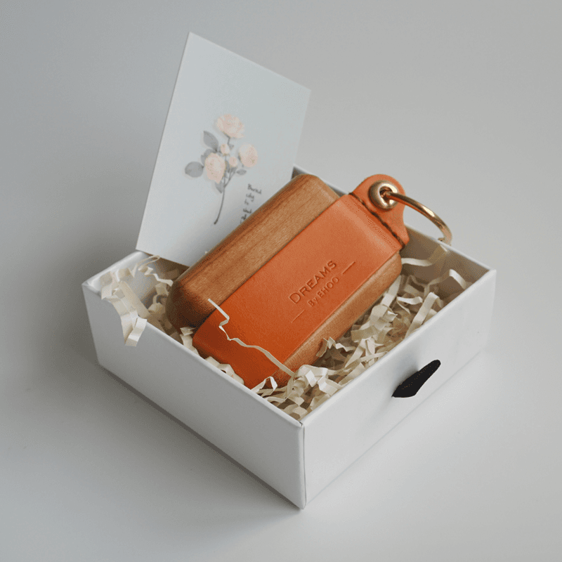 AirPodsproケース 夢見る木製イヤホンケース