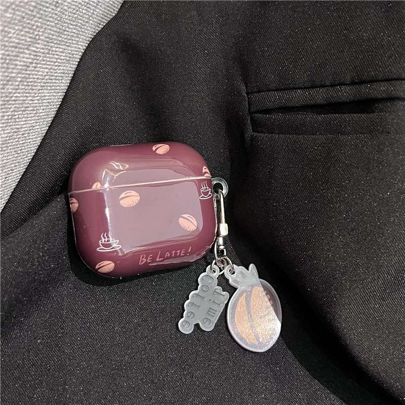 コーヒー豆柄 AirPods/AirPodsproケース