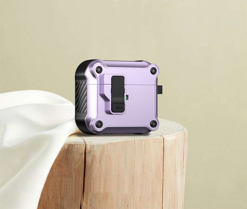 AirPodsproケース 頑丈スクエア型イヤホンケース