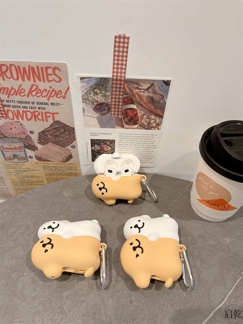 かわいい抱き合う動物キャラクター AirPods/AirPodsproケース