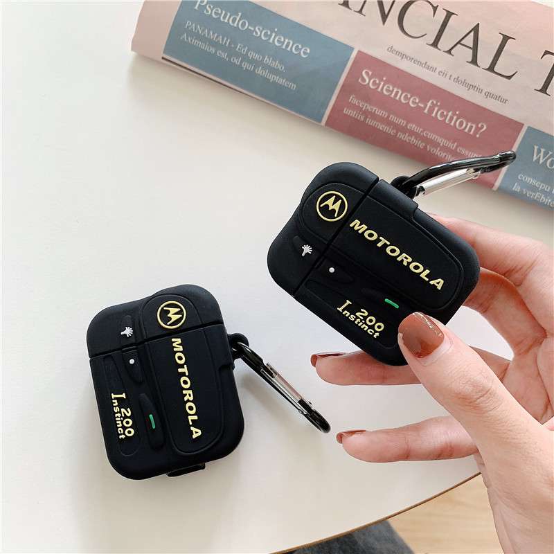 【廃盤】AirPodsproケース モトローラ風レトロ無線機デザインケース