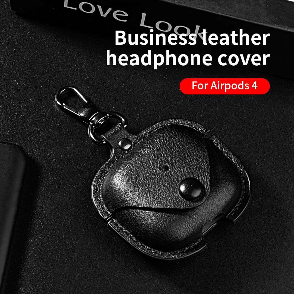 人気 レザー おしゃれ 高級本革製カラビナ付 AirPods/AirPodsproケース