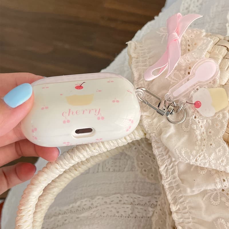 Airpodsケース さくらんぼデコレートケース