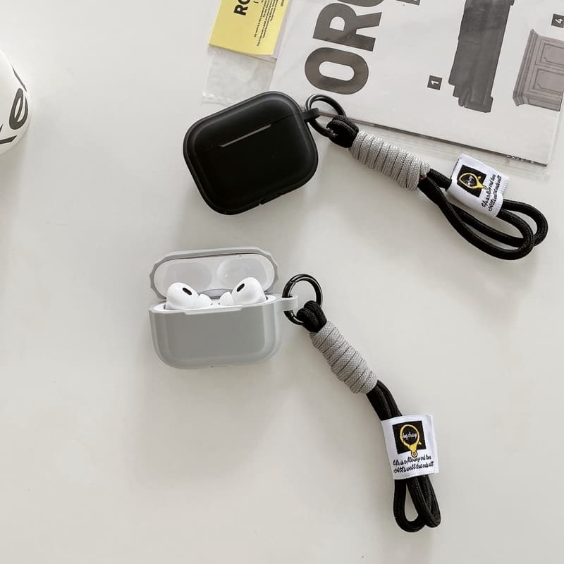 Airpodsケース 編み紐付き保護ポーチ AirPods ケース