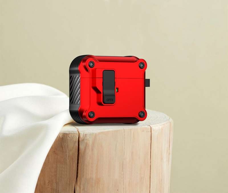 AirPodsproケース 頑丈スクエア型イヤホンケース