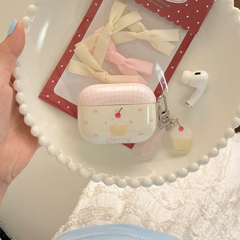 Airpodsケース さくらんぼデコレートケース