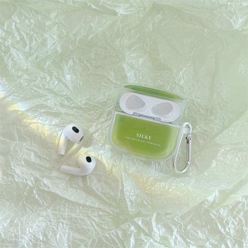 【在庫なし】AirPodsproケース AirPods ミントグリーンケース
