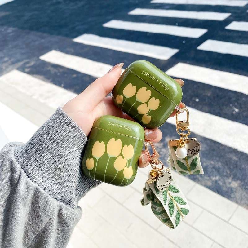 【廃盤】チューリップ柄AirPodsケース 春の香り AirPods