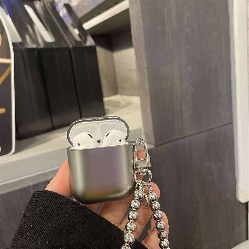 人気 シンプル メタリック キラキラチャーム AirPods/AirPodsproケース