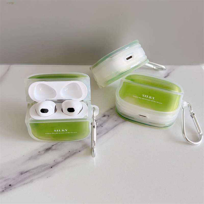 【在庫なし】AirPodsproケース AirPods ミントグリーンケース