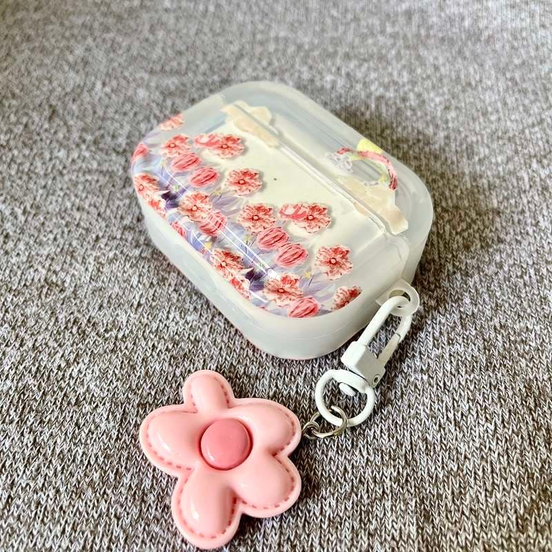 【在庫なし】AirPodsproケース 花畑AirPodsproケース