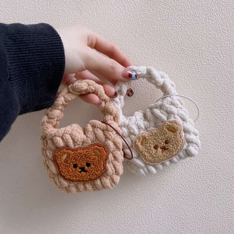 【廃盤】もこもこクマさんAirPodsproケース AirPods