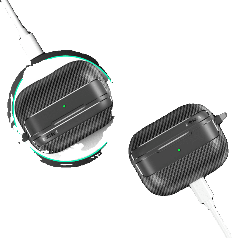 【在庫なし】AirPodsproケース AirPods Pro カーボン保護ケース