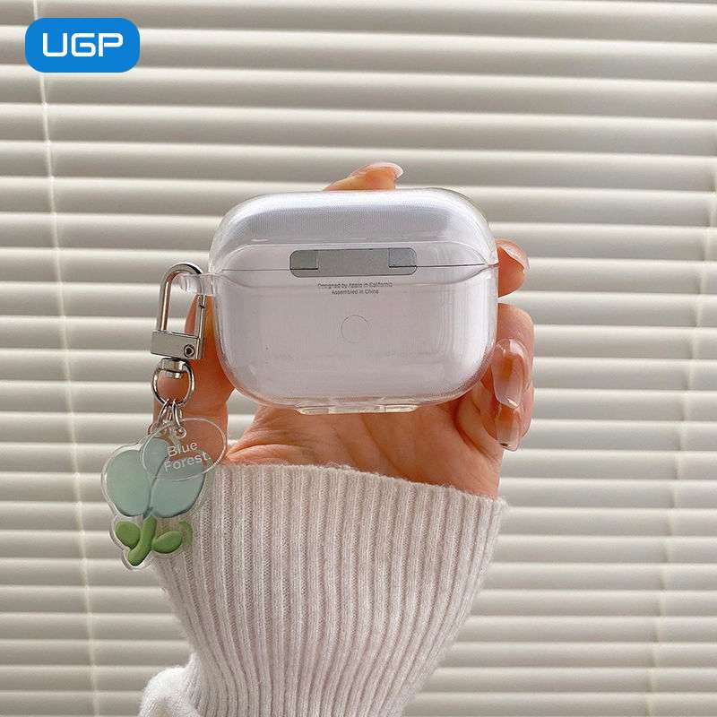透明押し花AirPodsproケース 春色チャーム付き AirPods