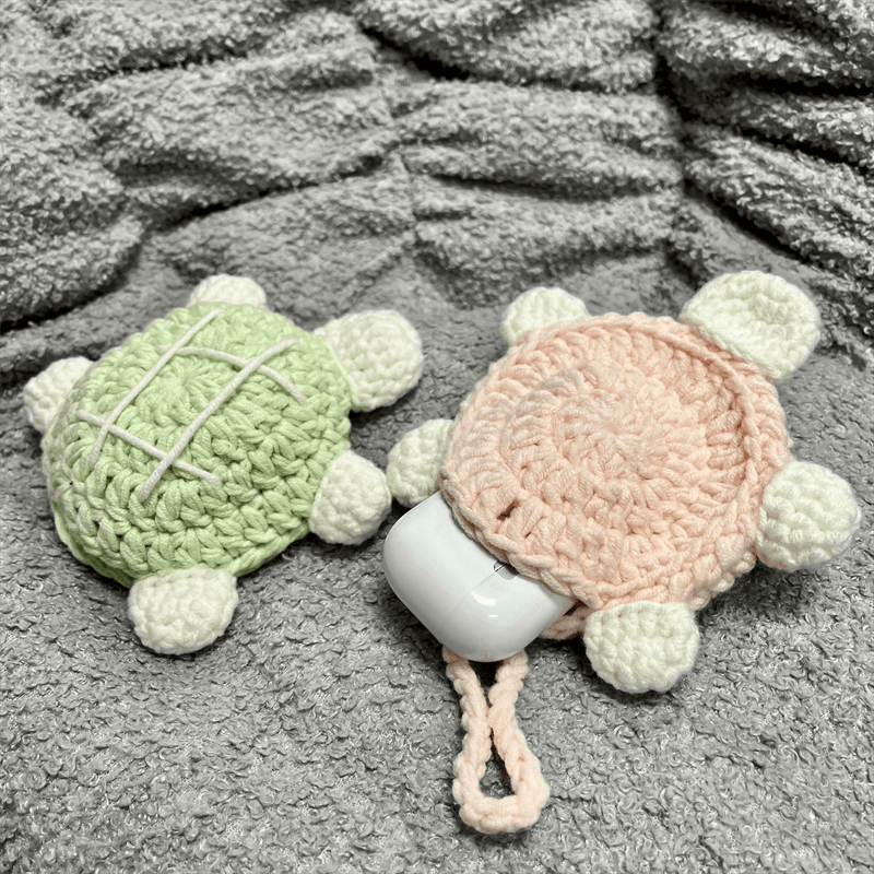 【廃盤】もこもこカメさんAirPodsproケース AirPods