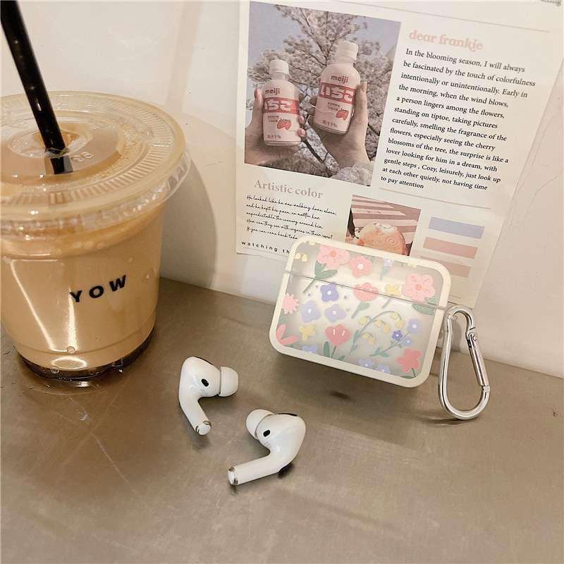 【廃盤】AirPodsケース フラワーパターン充電ケース AirPods
