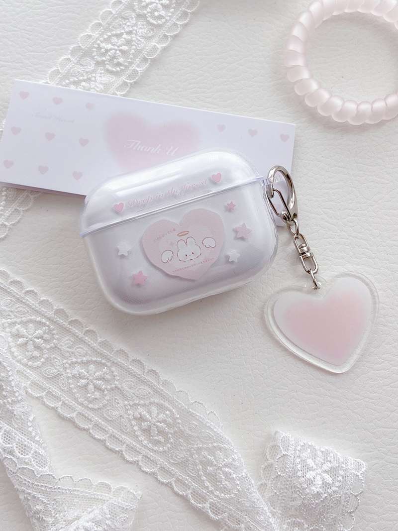 かわいい うさぎ パステル AirPods/AirPodsproケース