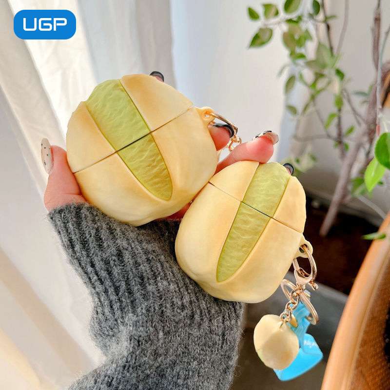 【廃盤】AirPodsproケース メロンパン型キーホルダー AirPods