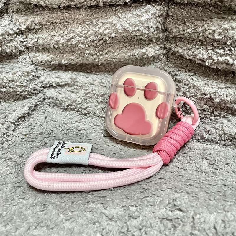 【廃盤】AirPodsケース 猫肉球デザイン AirPodsケース ピンク