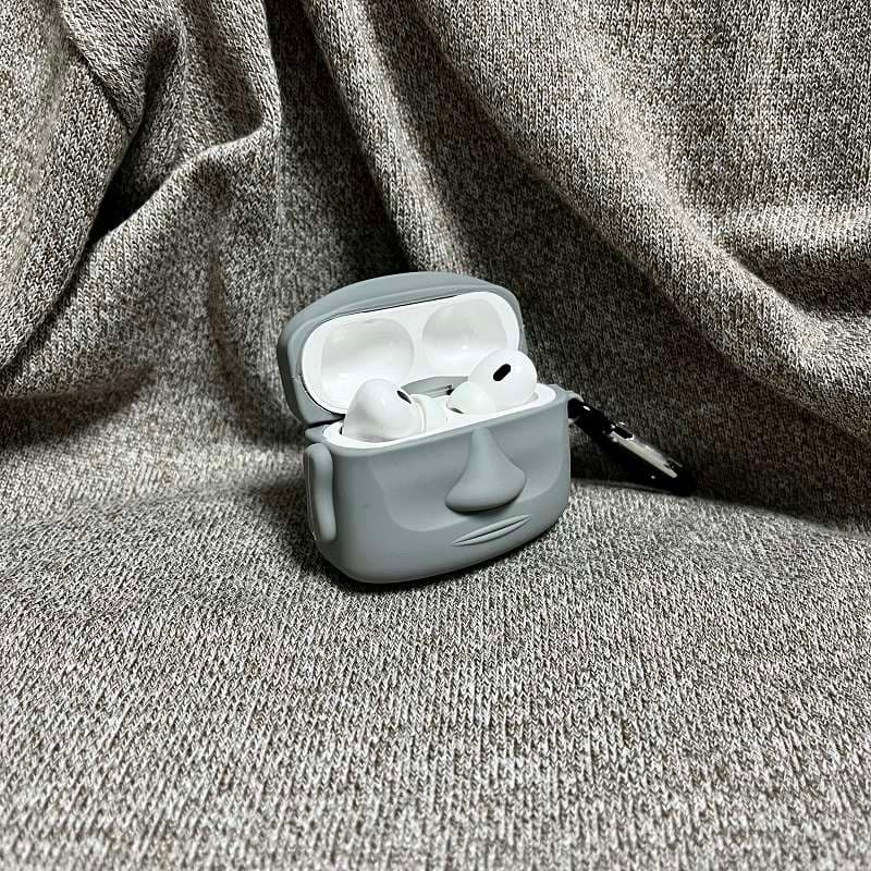 AirPodsproケース モアイ型AirPodsケース