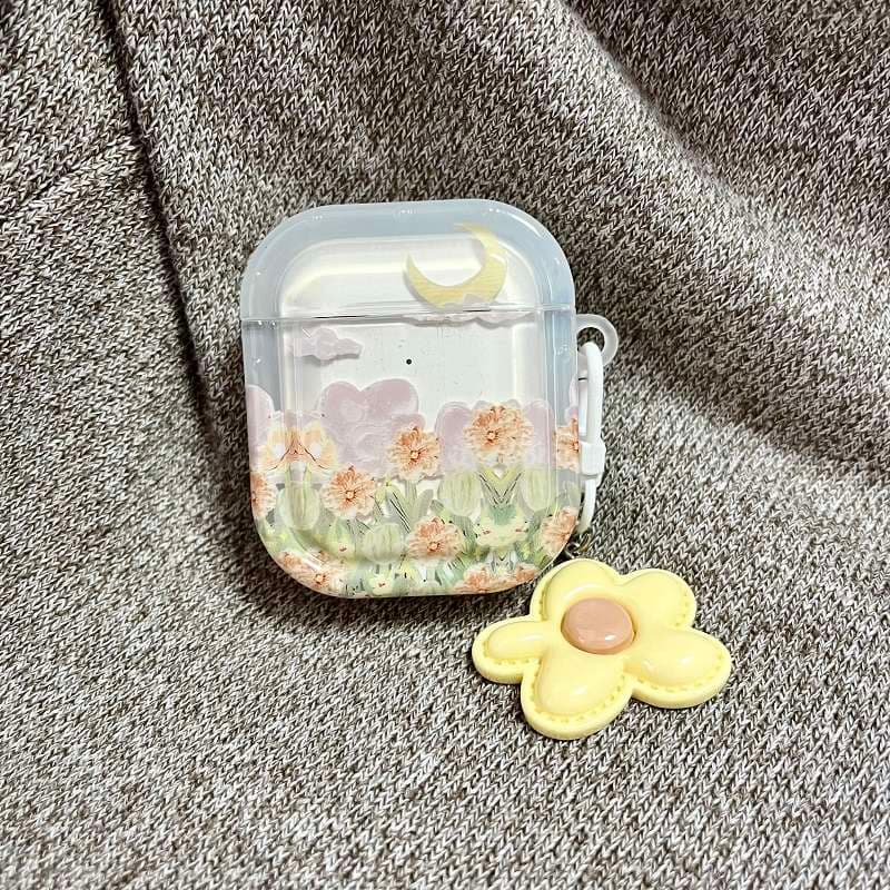 【在庫なし】AirPodsproケース 花畑AirPodsproケース