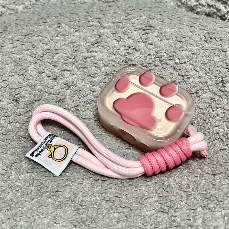 【廃盤】AirPodsケース 猫肉球デザイン AirPodsケース ピンク