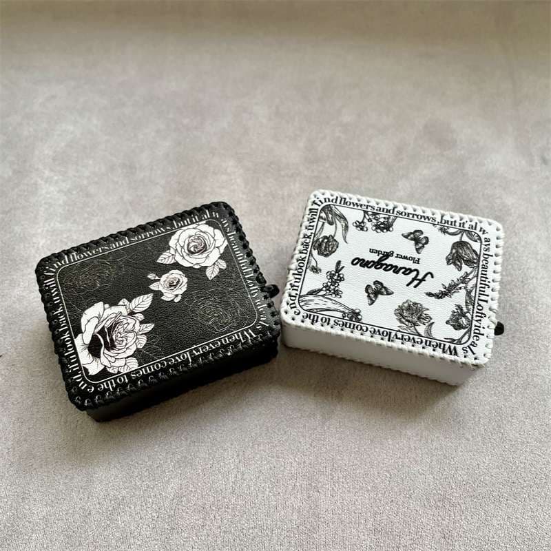 フローラルヴィンテージ風AirPodsproケース AirPods