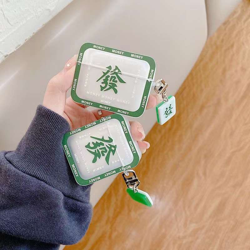 AirPodsproケース 麻雀牌デザインAirPodsケース