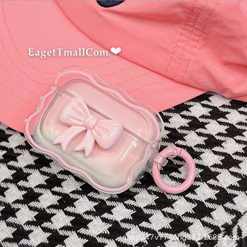 AirPods 可愛いリボン付きAirPodsproケース