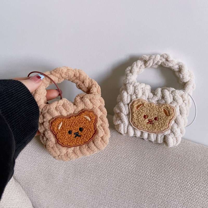 【廃盤】AirPods ふわもこクマさんAirPodsproケース AirPodsproケース