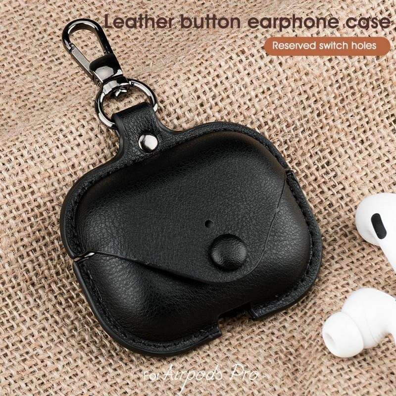 AirPods 革製ボタン付きAirPods Proケース
