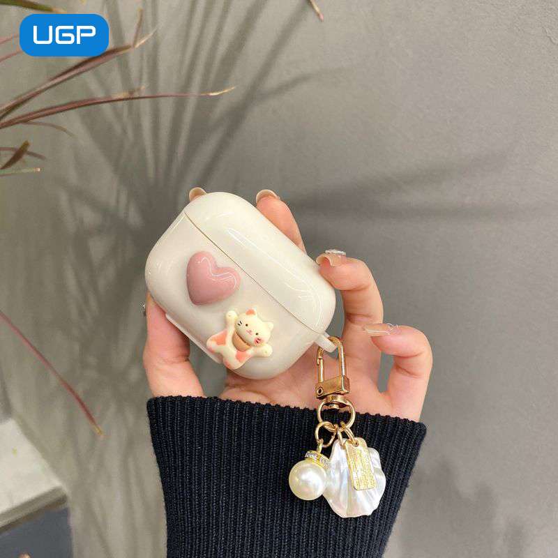 AirPods キュートベアハートAirPodsproケース