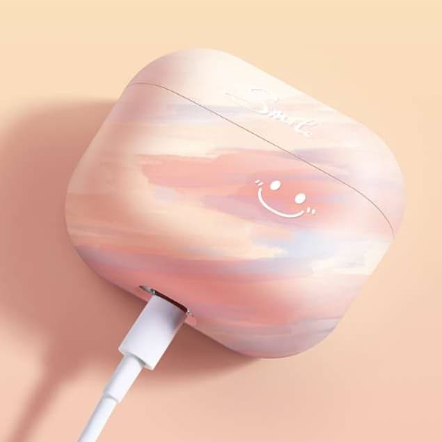 【廃盤】スマイルモチーフ マーブル柄AirPodsケース AirPods