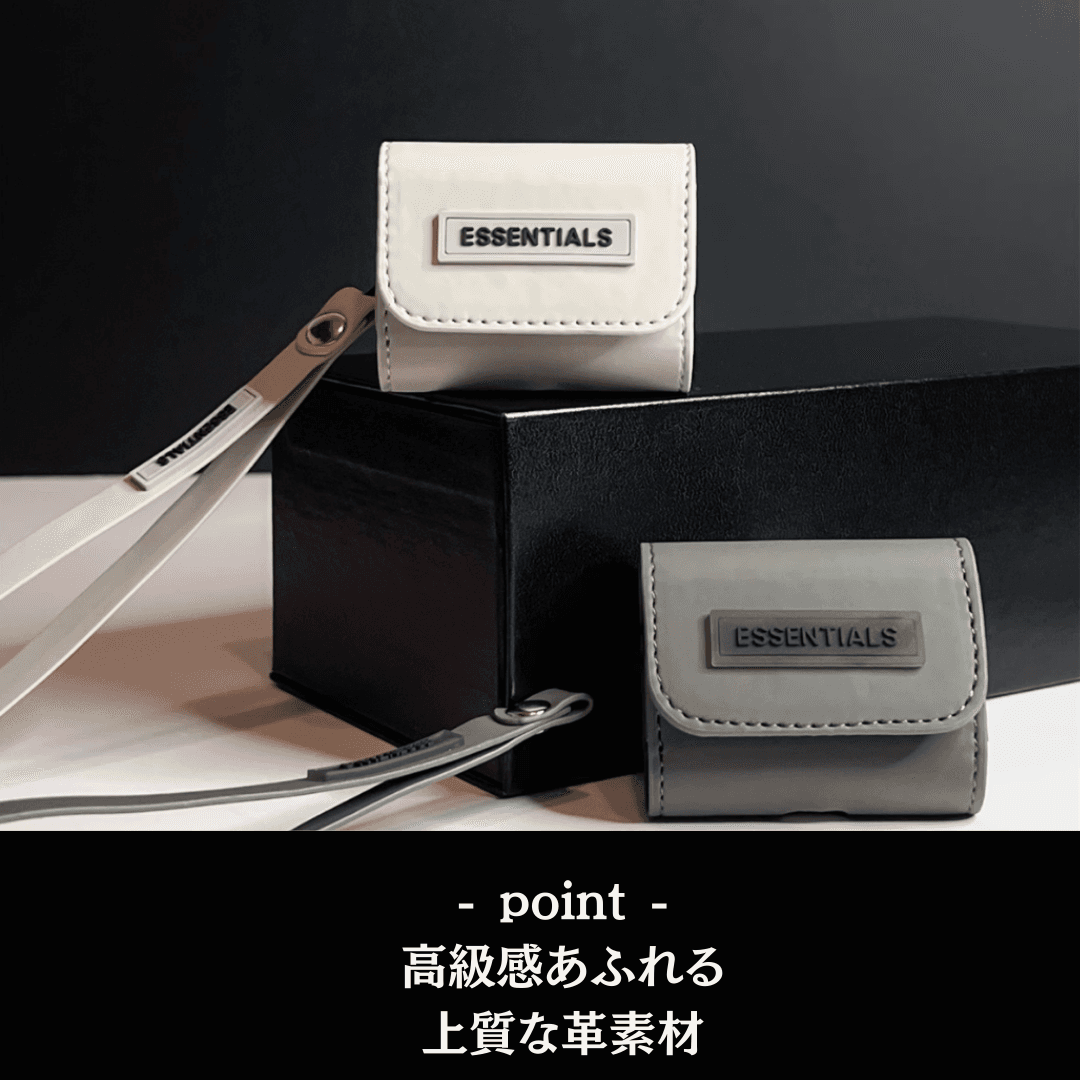 スタイリッシュ 革 ストラップ付 AirPods/AirPodsproケース