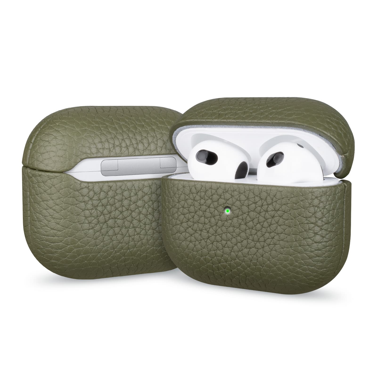 本革 レザー かっこいい シンプル AirPods4専用ケース