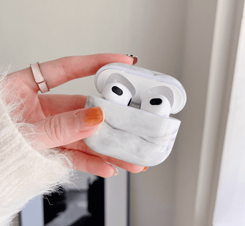 人気 かわいい おしゃれ 大理石模様 AirPods/AirPodsproケース