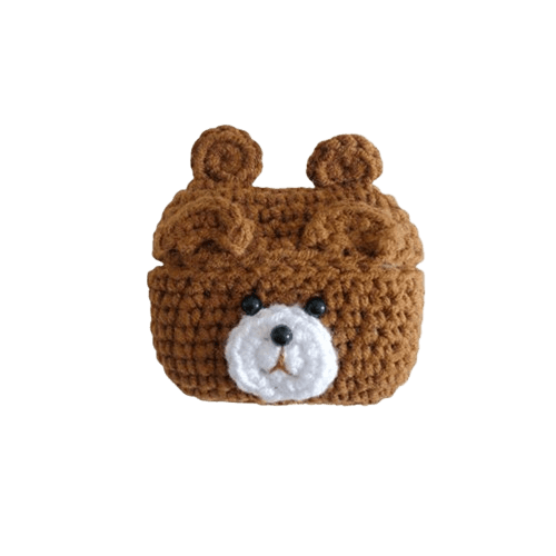 クマ あみぐるみ風 かわいい AirPods/AirPodsproケース