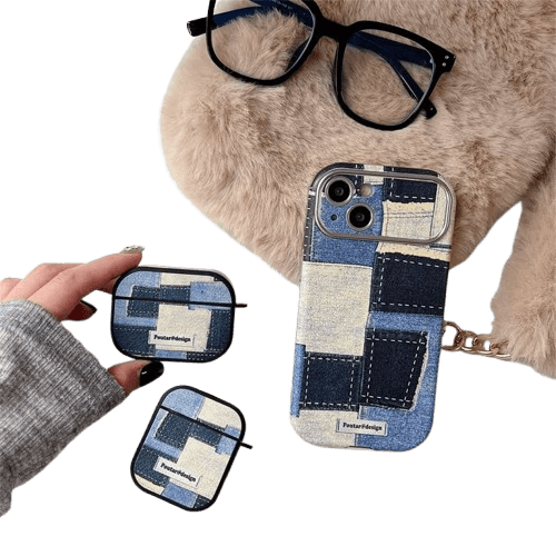 【廃盤】AirPods デニムパッチワークAirPodsケース AirPodsケース
