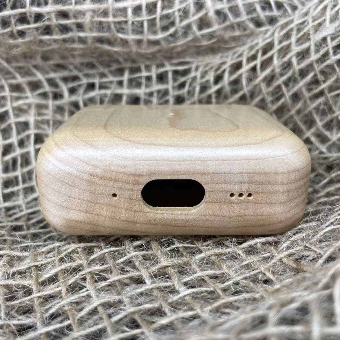 Airpodsケース AirPods Pro 第二世代 木目調ハードケース型保護カバー