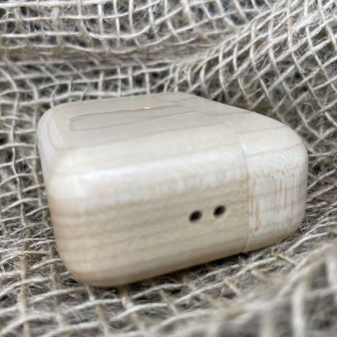 Airpodsケース AirPods Pro 第二世代 木目調ハードケース型保護カバー