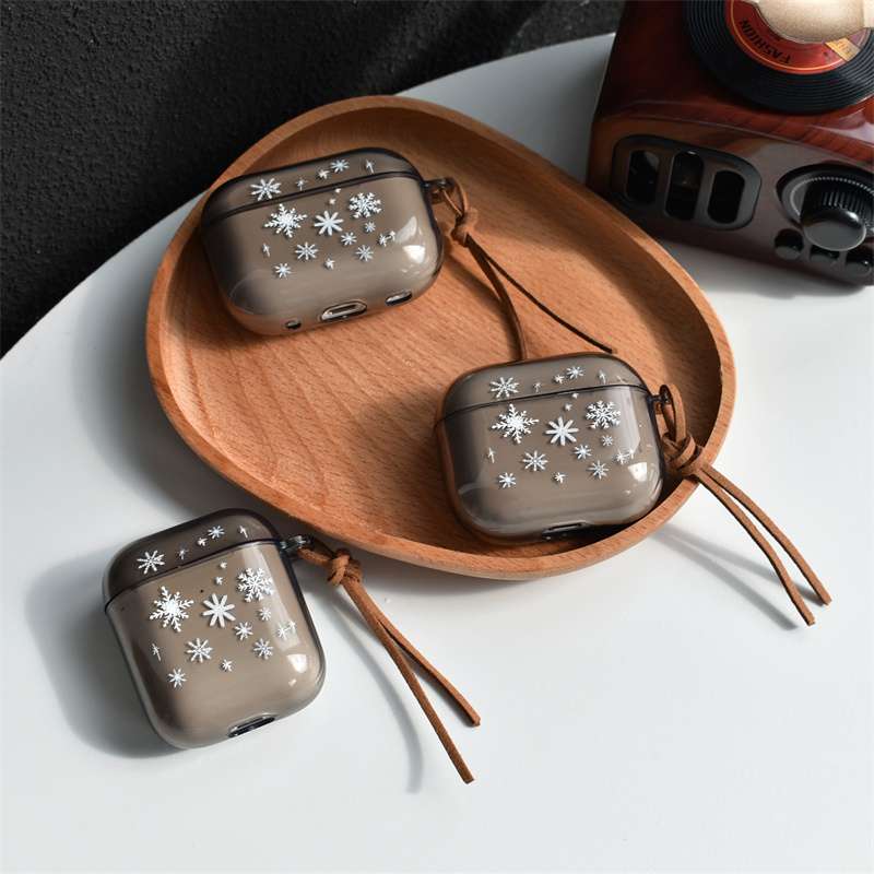 AirPodsproケース 冬の結晶柄AirPods保護ケース