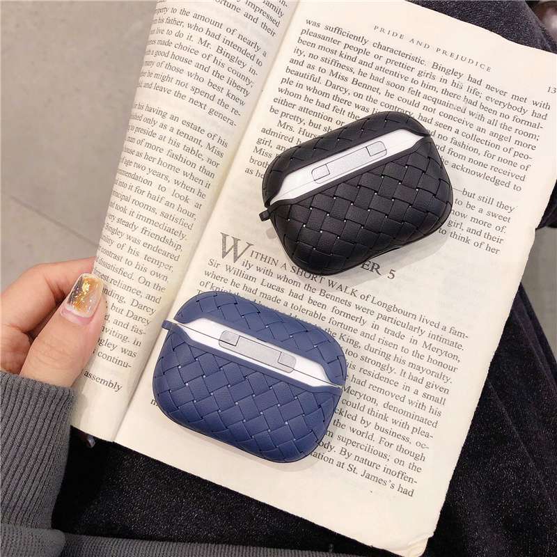 シンプル 編み込み風 AirPods/AirPodsproケース